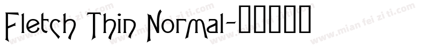 Fletch Thin Normal字体转换